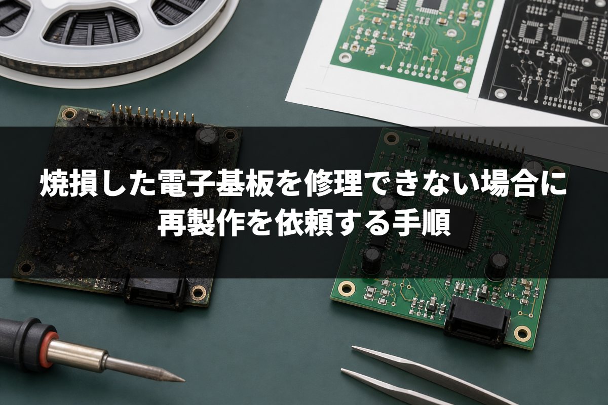 焼損基板の再製作｜修理できない電子基板を再製作する手順