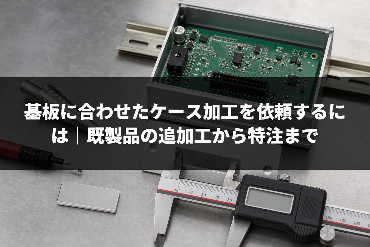 基板に合わせたケース加工を依頼するには｜既製品の追加工から特注まで