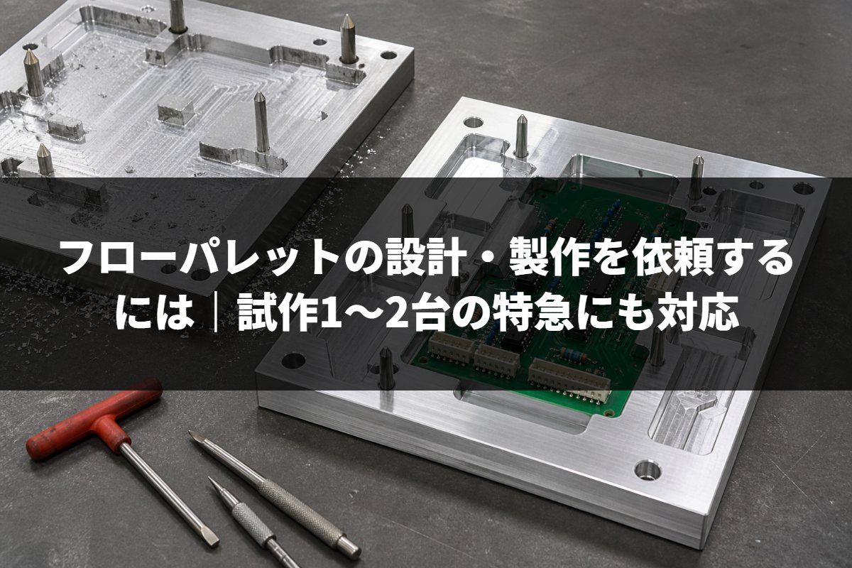 フローパレットの設計・製作を依頼するには｜試作1〜2台の特急にも対応