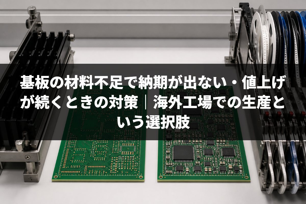 基板の材料不足｜納期が出ない・値上げが続くときの対策